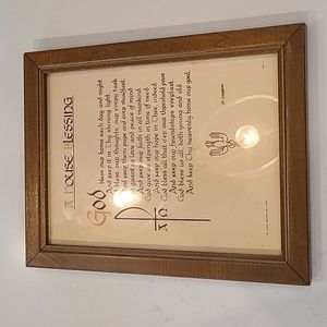 Vintage Framed House Blessing